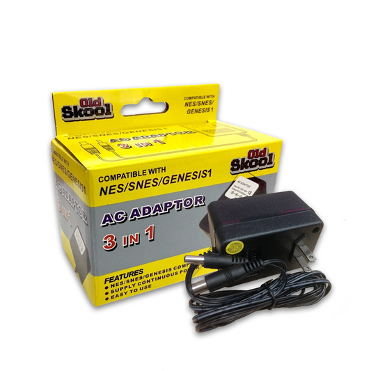 3-in-1 AC Adapter (SNES, NES, GENESIS 1)